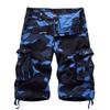 Summer Mens Cargo Shorts Camouflage Twill Chino Knee Length Pants Pockets Beach Pants