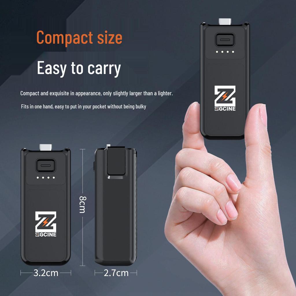 Компактный батарейный блок и Power Bank ZGCINE для DJI Osmo Pocket 3