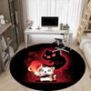 1pc Magic Cat Office Round Area Rug, Under Office Chairs Bedroom Living Room Home Decor, Room Deco, Available in Various Sizes