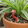 3PCS/SET Realistic Earthworm Flowerpot Decoration Resin Earthworm Ornaments  Indoor Plants