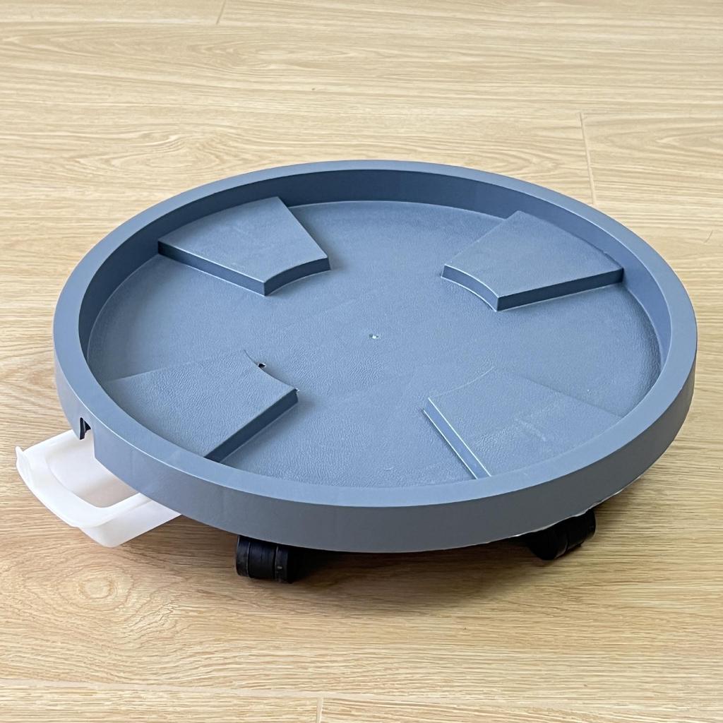 Large Rolling Flower Pot Base with Thickened Plastic Tray and Universal Wheels