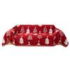 Red Festive Double-Sided Christmas Sofa Cover Towel for Holiday Home Decor