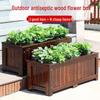 Hualongdun Anti-Corrosion Wooden Planter Box