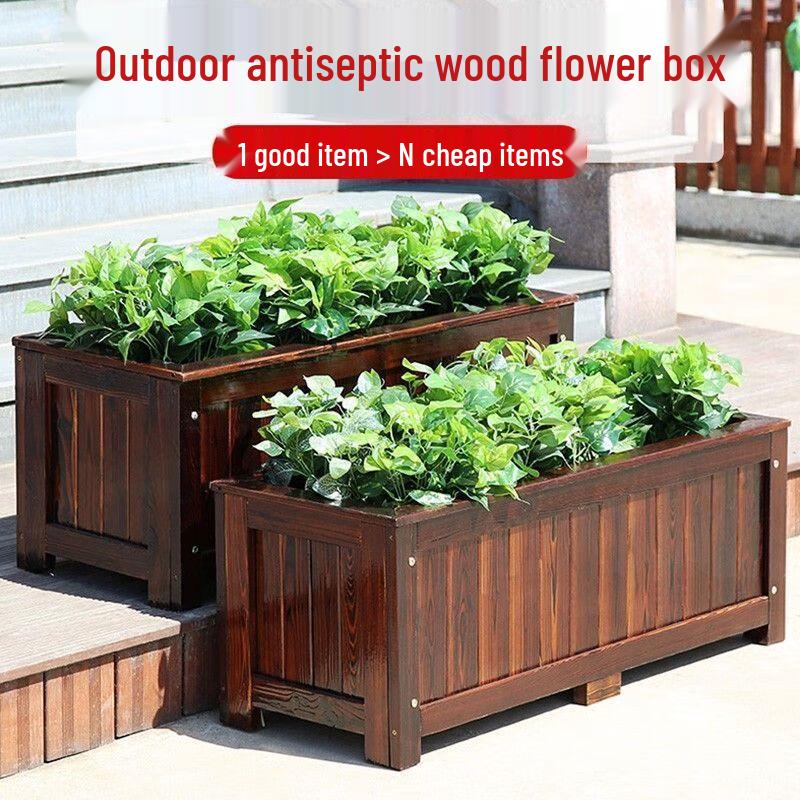 Hualongdun Anti-Corrosion Wooden Planter Box