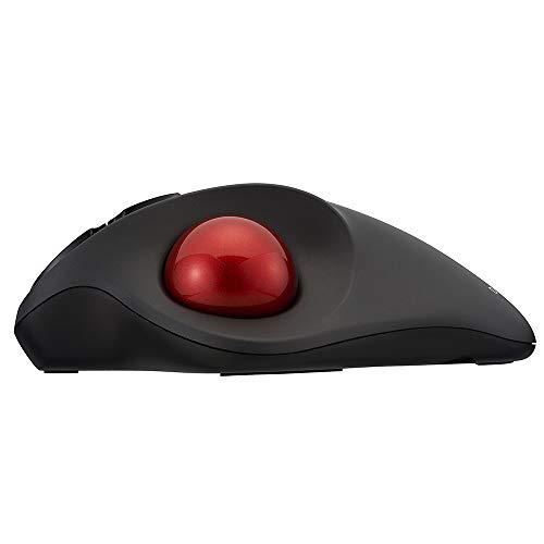 Nakabayashi Digio2 Wireless Mouse with Trackball, 5-Button Optical, Black, Z8645