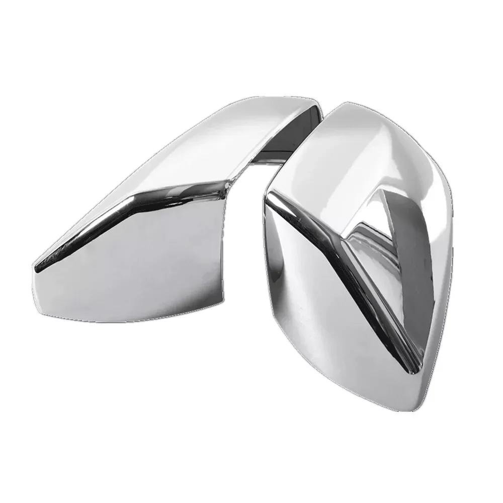 PAIR For 2013- Cadillac CT4 ATS Door Rearview Mirror Cover Exterior Cap Housing Side Wing Protective Shell Trim Car Decor