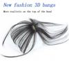 Headwear 3D Invisible Clip In Topper Synthetic Hair Air Bangs Fake Hair Bangs Wig Fringe Front Wigs