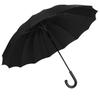 Long 16 Glass Teflon Water Repellent 210T High Strength Glass Large Sunny or Rainy Comes with Storage Pouch [Qesquilo] Umbrella, Ribs, One-touch