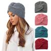 Cross Wrap Head Cashmere Bonnet Warm Wool Turban Cap Women's Headwear Autumn Winter