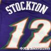 Мужская баскетбольная майка Utah Jazz 12 John Stockton Ретро Фиолетовая Смесь хлопка Спортивная одежда