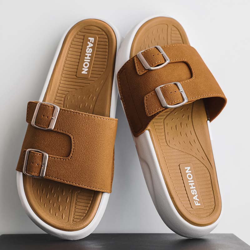 Summer Men's Beach Slippers Non-Slip Casual Slippers For Indoor Outdoor Men Water Shoes Sandals