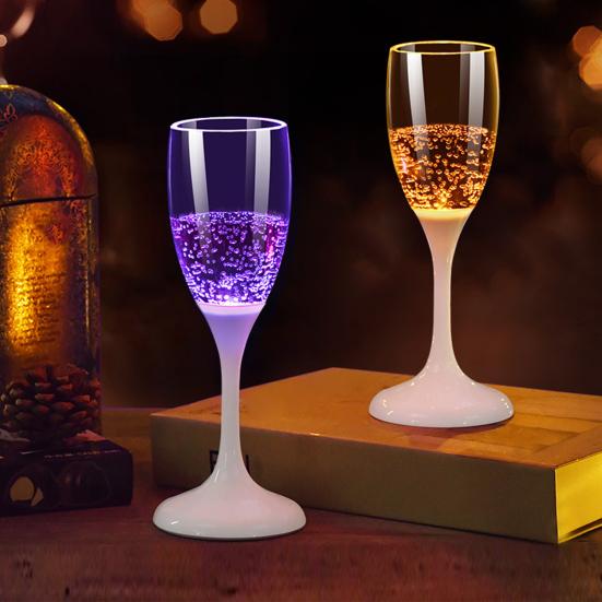 1/6 шт. светодиодная подсветка бокал для вина, шампанского, сувениры для вечеринок, стаканы для кофе, молока, виски