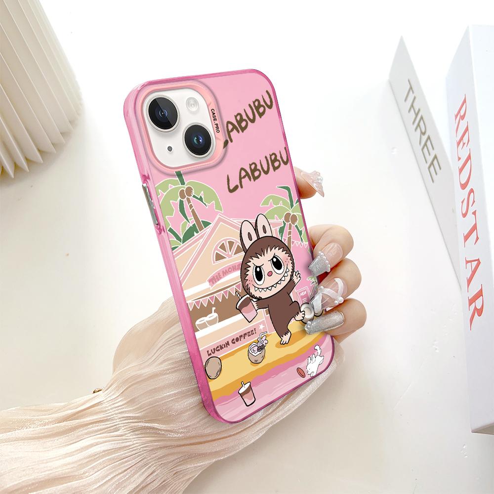 Модный красочный серебристый двусторонний чехол для телефона, мягкий край, жесткий чехол, полная защита, противоударный чехол для телефона для Samsung A16 A55 Xiaomi Redmi 14C Poco C75