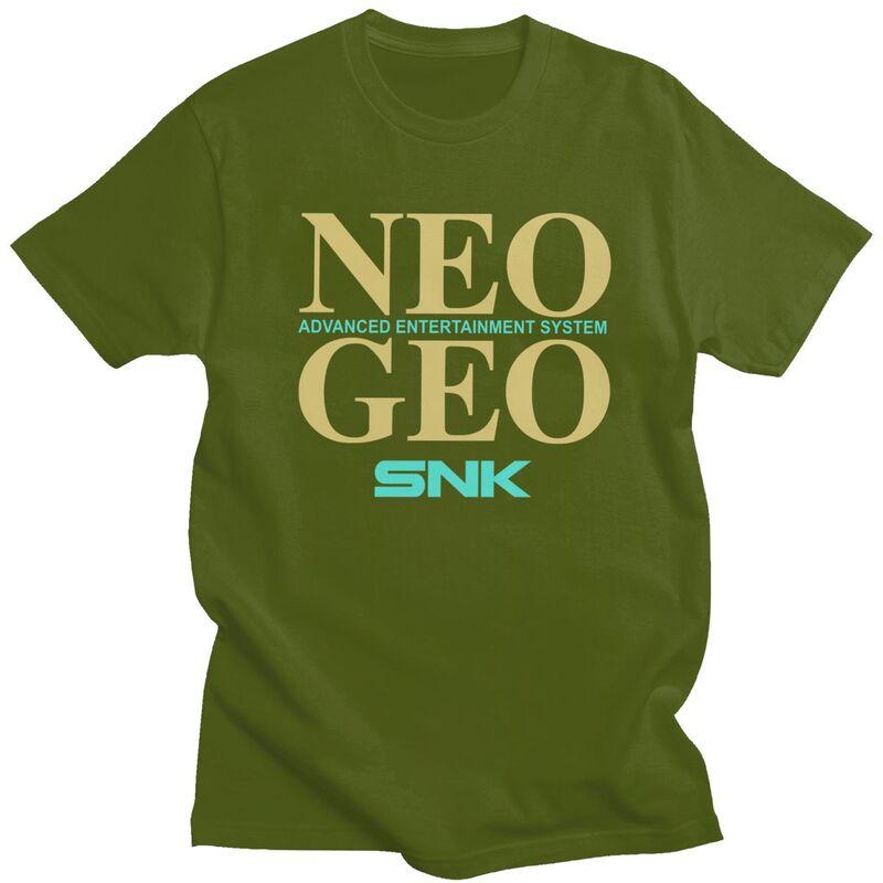 Custom Mens Retro Arcade Game Neo Geo Snk T Shirts ShortSleeve Cotton Tshirts Classic Tshirt Leisure Tees Loose Fit Clothing