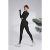 Зимний длинный цельный костюм для йоги для женщин, быстросохнущий, для бега, фитнеса, цельные штаны для йоги с длинным рукавом