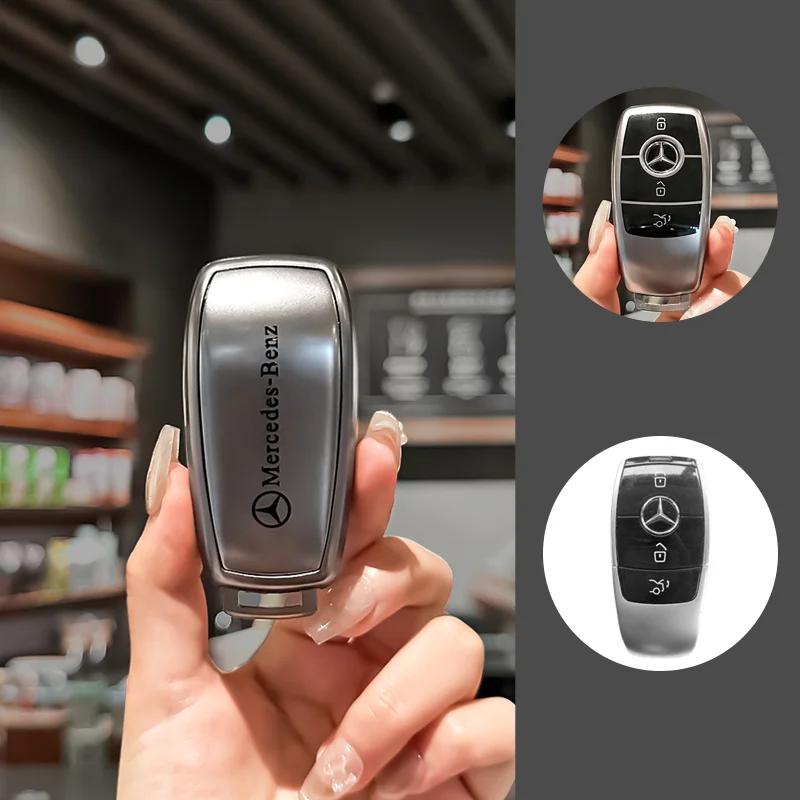 2025 New TPU Car Key Case Cover for Mercedes-Benz A B C E G S Class CLA CLS GLA GLB GLC GLE GLS EQA EQB EQC Shell Fob Holder Acc