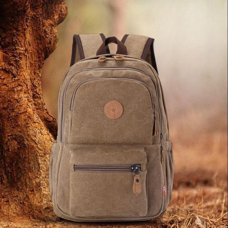 Backpack for Both Men and Women Large-capacity Luggage Bag Retro College Student Schoolbag