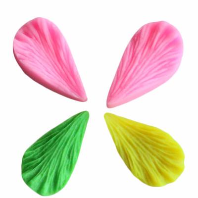1 пара листьев, лепестков, силиконовая помадка, торт, шоколадный декор, форма для выпечки, инструмент