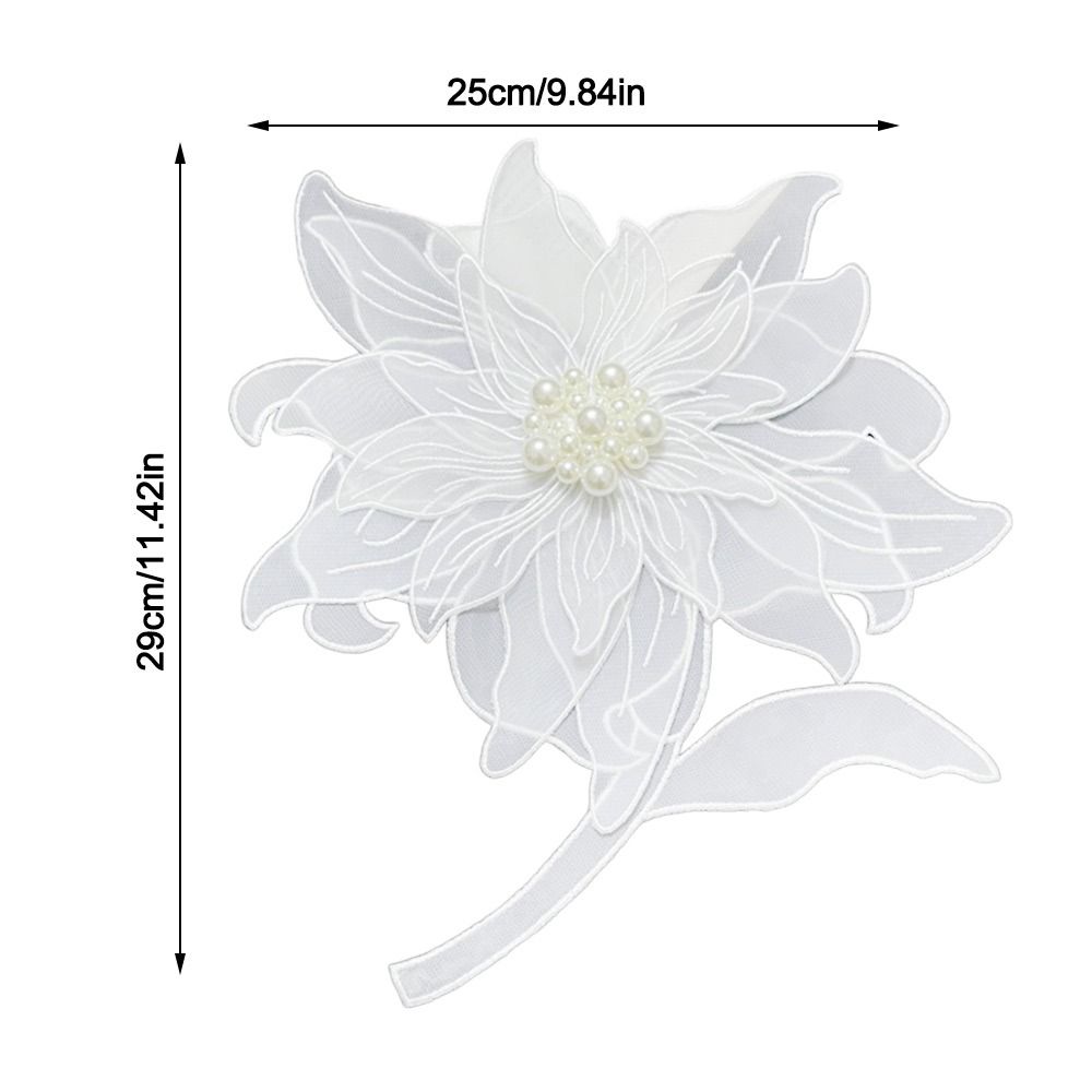 Ткань Ткань Цветочные Нашивки Многослойные Вышитые Нашивки Женская Одежда