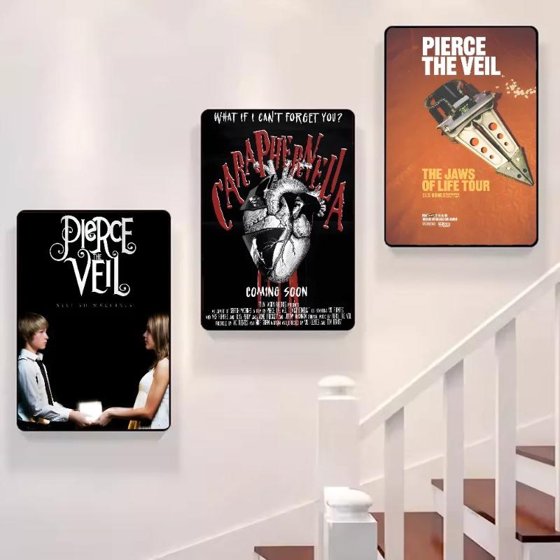 Pierce The Veil Группа Столкновение С Небом Постер HD арт липкая стена водонепроницаемый дом гостиная спальня бар эстетическое украшение