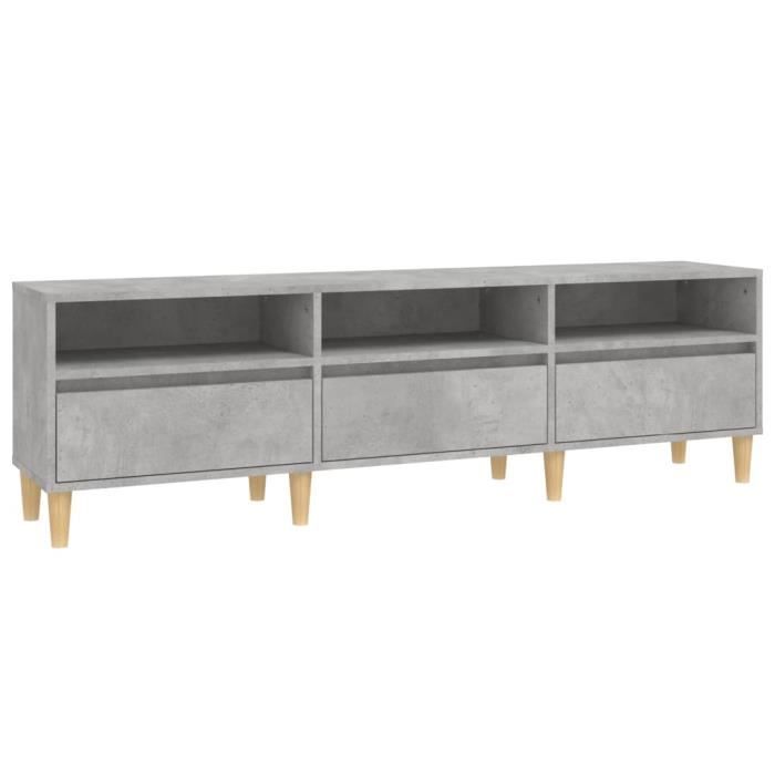 VidaXL TV Cabinet Concrete Grey 150x30x44.5 Cm Engineered Wood 831913
