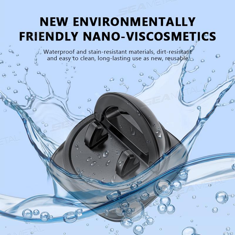 SEAMETAL Dashboard Car Phone Holder Adjustable 360 Rotation Phone Holder Washable Silicone Anti-Slip Stable Smartphone Support