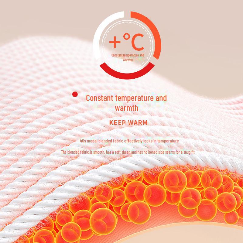 "Женский осенний термокомплект": Топ с круглым вырезом и бесшовные утягивающие брюки, Синьцзянский длинноволокнистый хлопок.