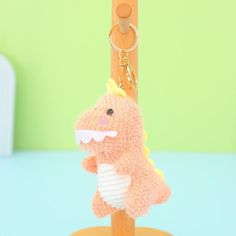 Adorable Korean Style Small Plush Dinosaur Keychain Miniature Dinosaur Stuffed Toy