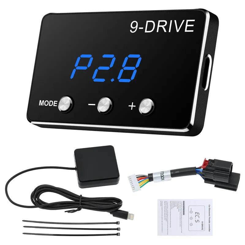 New Plug Play Car Throttle Response Controller Tuning Parts Accessory 9 Drive 5 Modes Digital Racing Accelerator Potent Booster