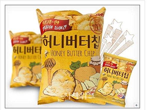 1 коробка чипсов Honey Butter Chip New Haetae Korean Potato Snack Chips Crackers 60 г x 16 шт. Прямая доставка за границу