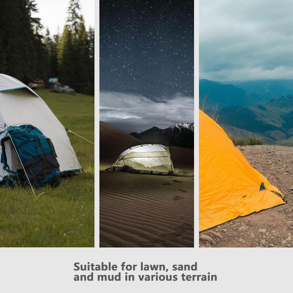 Tent Nail Stainless Steel Ground Nail Camping Rock Bottoms Ground Anchors Tent Accessories For Outdoor Camping Tent Pegs