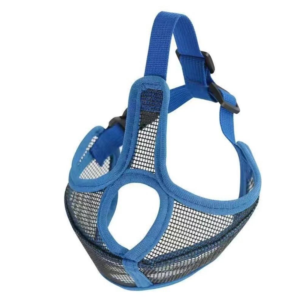 Adjustable Buckle Dog Mouth Cover Soft Mesh Bulldog Mouth Mask Pet Mouth Cover  Outdoor Activities