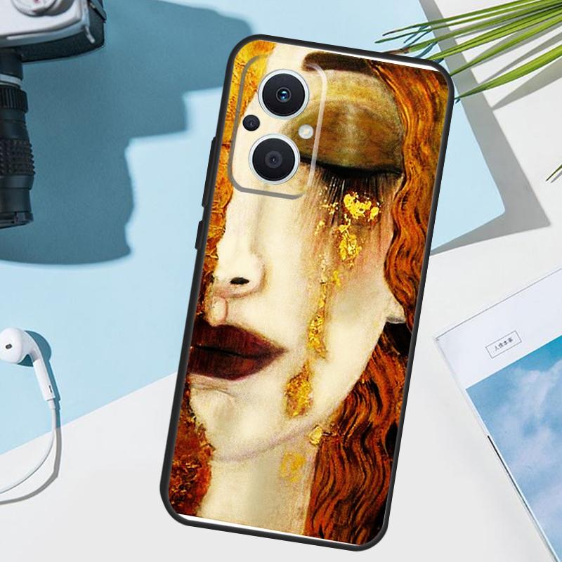 Чехол Gustav Klimt 'Поцелуй' для OPPO Reno 13 F 12 12F 11 8T 7 8 10 Pro OPPO Find X8 X6 Pro X3 X5 Lite