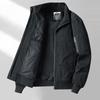 Spring and Autumn Men's Cotton Casual Lapel Loose Jacket Outdoor Multi-Pocket Travel Zipper Ribbed Jacket
