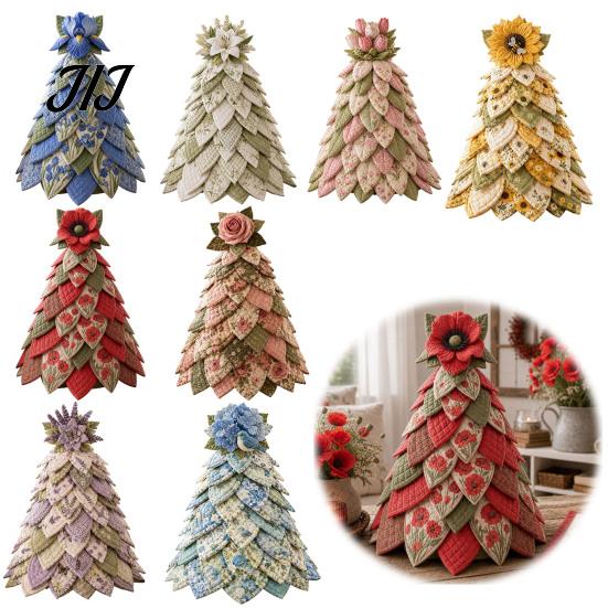 Handmade Fabric Flowers Sunflower Bee Tree DIY Craft Kit, 3D Quilted Farmhouse Room Accents Patchwork Set, Tabletop Ornament for Living Bedroom Kit