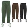 Boys Pirate Pants Medieval Ankle Banded Trousers Viking Cosplay Costume Renaissance Halloween Dress Up