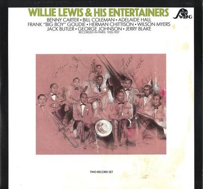 Виниловая пластинка WILLIE LEWIS HIS ENTERTAINERS Willie Lewis His Entertainers SW8400 1985 США Джаз Б/у