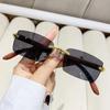 Уличные Солнцезащитные Очки Квадратной Формы с Маленькой Оправой для Женщин и Мужчин, Роскошные Повседневные Солнцезащитные Очки Зеркальные Черные Цвета, Дизайнерский Бренд, Мода