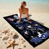 1pc Blue Lock Team Spirit Cartoon Quick Dry Microfiber Bath Towel for Swimming Surfing Camping Unisex Holiday. SJT72015