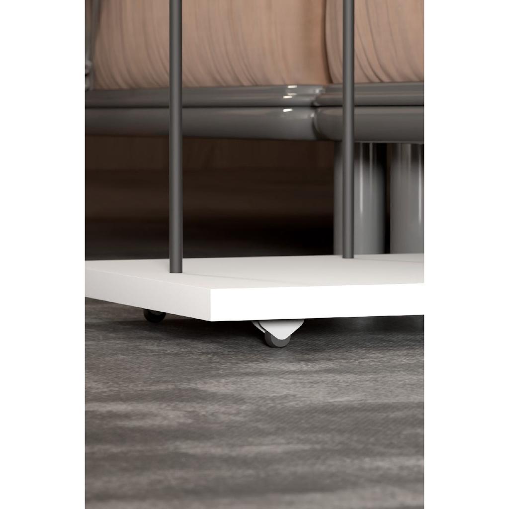 Приставной столик Сервировочный столик на колесиках, прямоугольный, из атлантической сосны