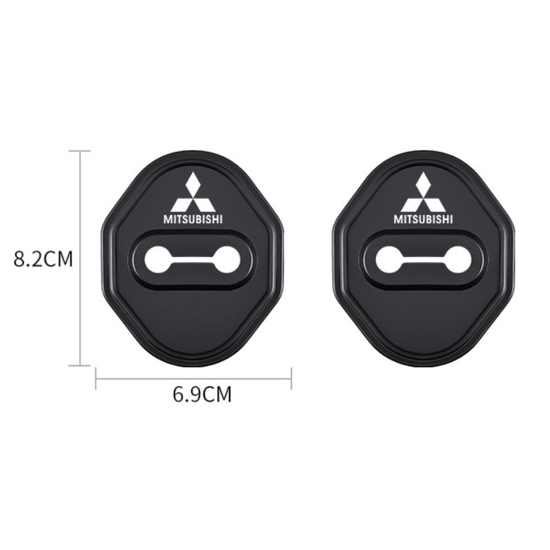 Car Door Lock Cover Silicone Anti-Collision Pad for Mitsubishi ASX Lancer Cordia Pajero Outlander Eclipse Galant Mirage L200 EVO