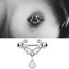 14G Stainless Steel Zircon  Bar Barbell Nipple Ring Piercing Body Jewelry