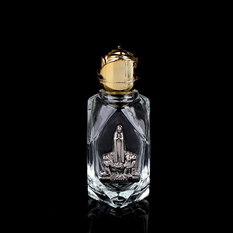 1 шт. Портативная католическая бутылка для святой воды, золотая христианская бутылка со скульптурой Девы Марии, бутылка для святой воды, используемая для хранения святой воды