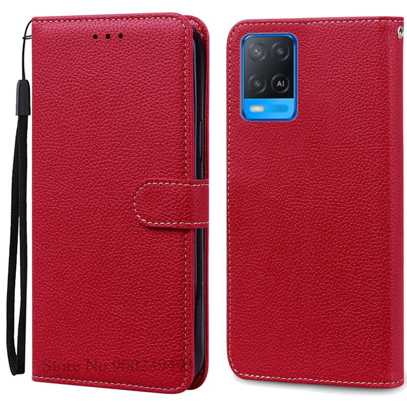 Для OPPO A54 Чехол A54 5G Кошелек кожаный флип-чехол Для OPPO A54 5G Чехол CPH2239 CPH2195 OPPOA54 A 54 Ударопрочный чехол для телефона Fundas