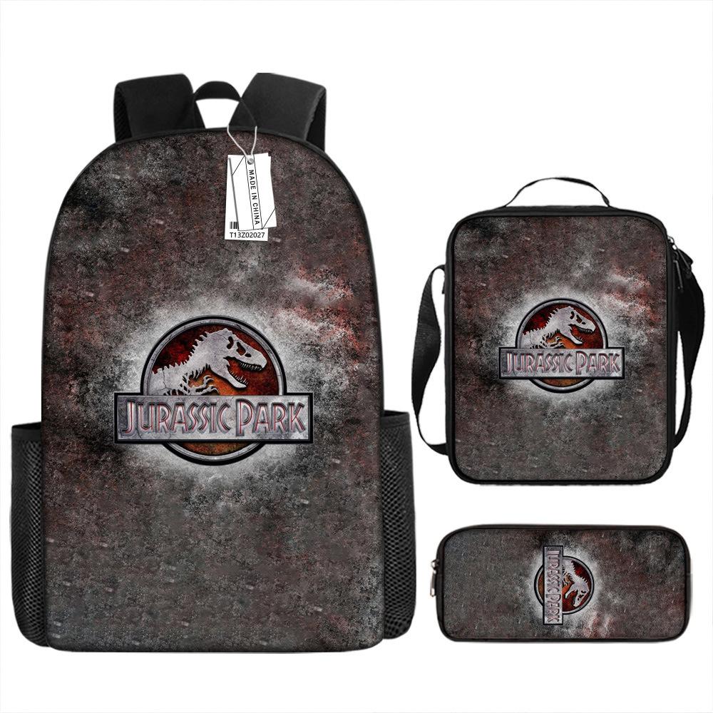 Jurassic Park European and American Retro Schoolbag First Grade~ Fourth Grade Bag Backpack
