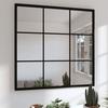 VidaXL Wall Mirror Black 60x60 Cm Metal 342206