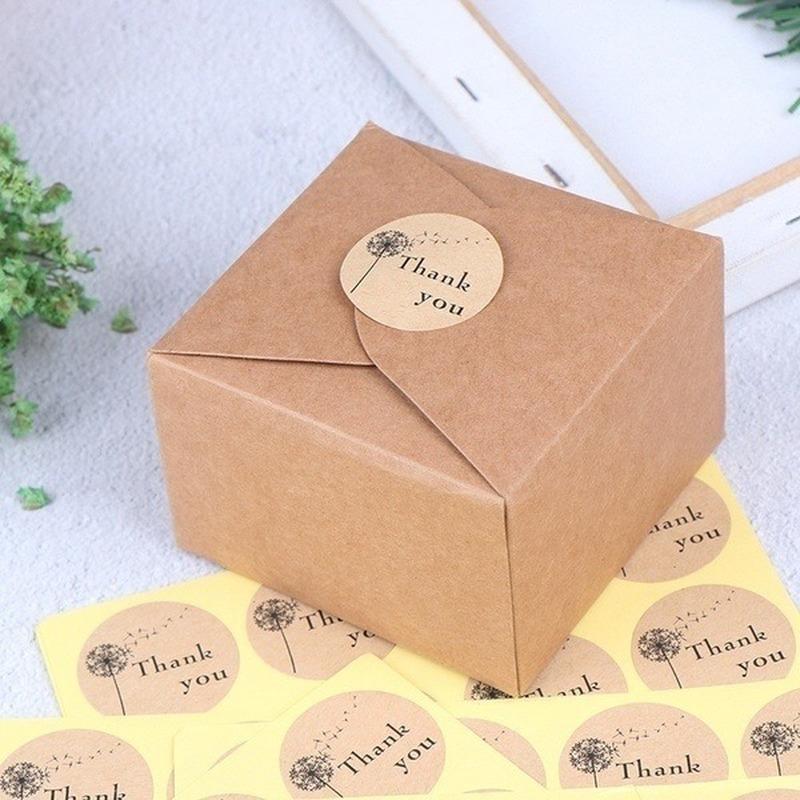 120 шт. Цена Круглый Спасибо Одуванчик Запечатывающая наклейка Упаковка для выпечки Пакет для печенья Спасибо Наклейка Этикетка