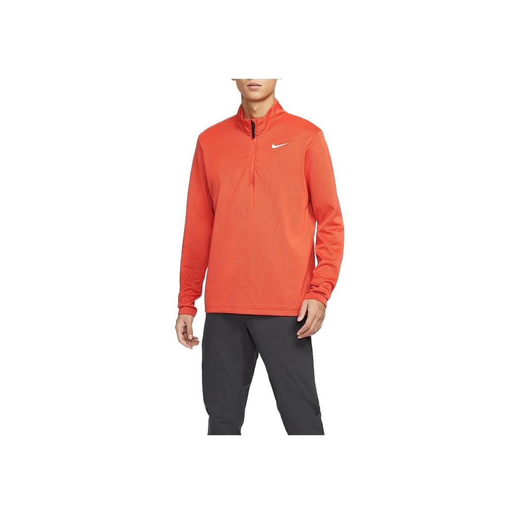 Nike Victory Dri-Fit Comfortable Long Sleeve Golf Shirt Men Tops Orange FZ7463-809