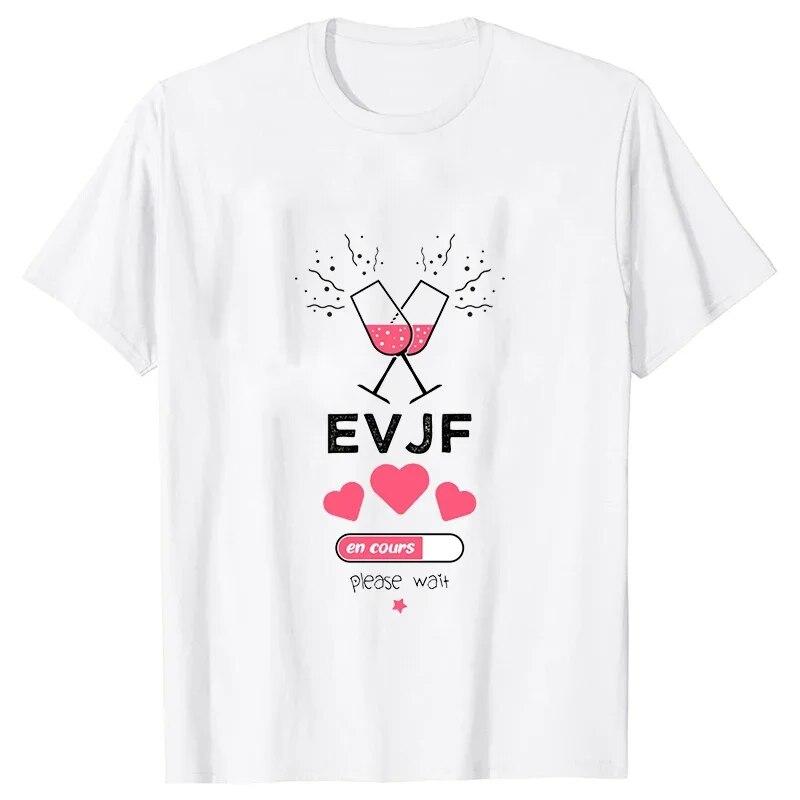 Футболка Evjf Femme French Girls Футболка для девичника «Команда невесты» Футболка для свадебного душа Друзья Свадебный топ для девичника