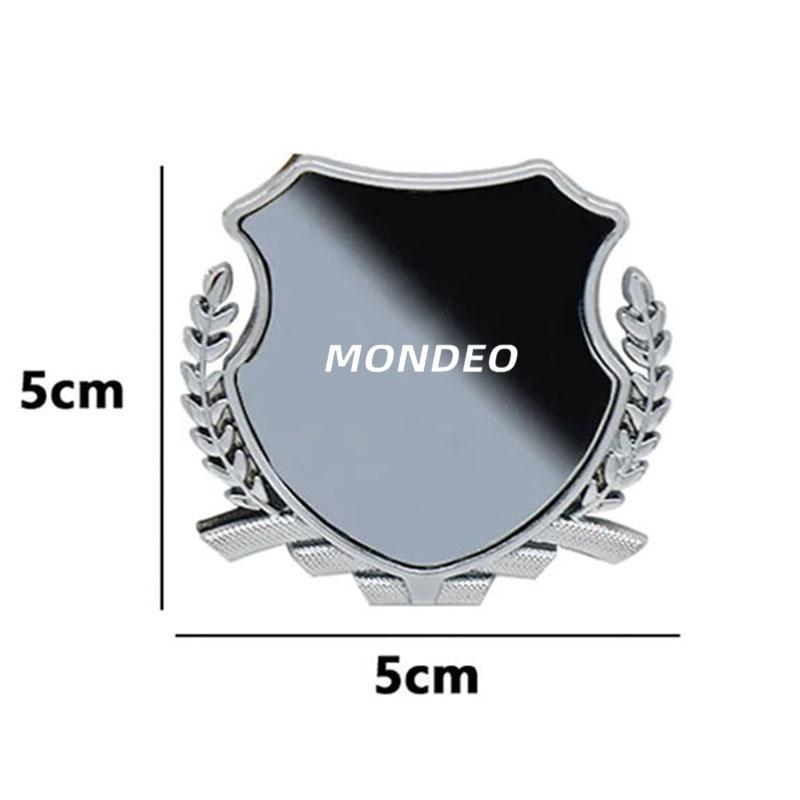 Zinc Alloy Metal Car Fender Emblem Side Window Badge Styling Decal For Ford Mondeo Logo Exterior Modification Decor Accessories